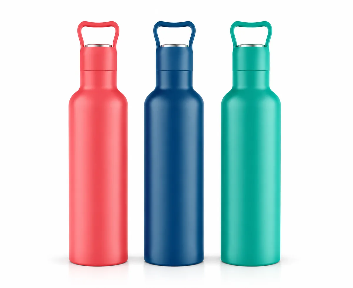 Handle-lid steel bottles — Pebble Box