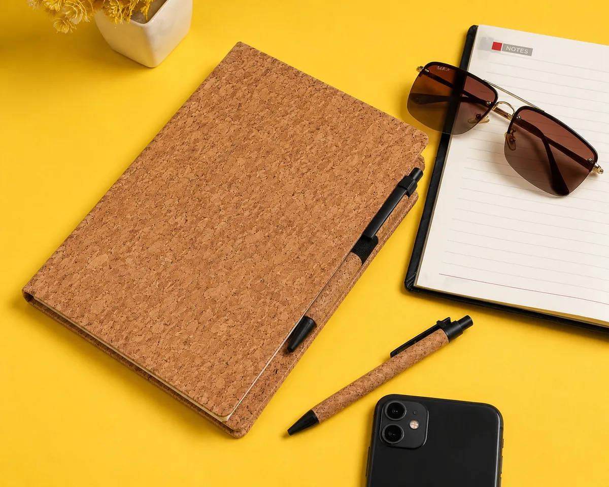 Cork & eco notebooks — Pebble Box