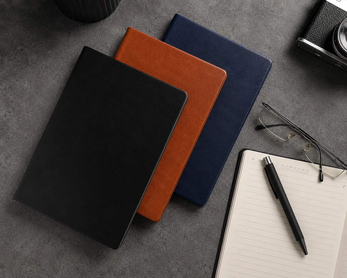 Tan executive journals — Pebble Box