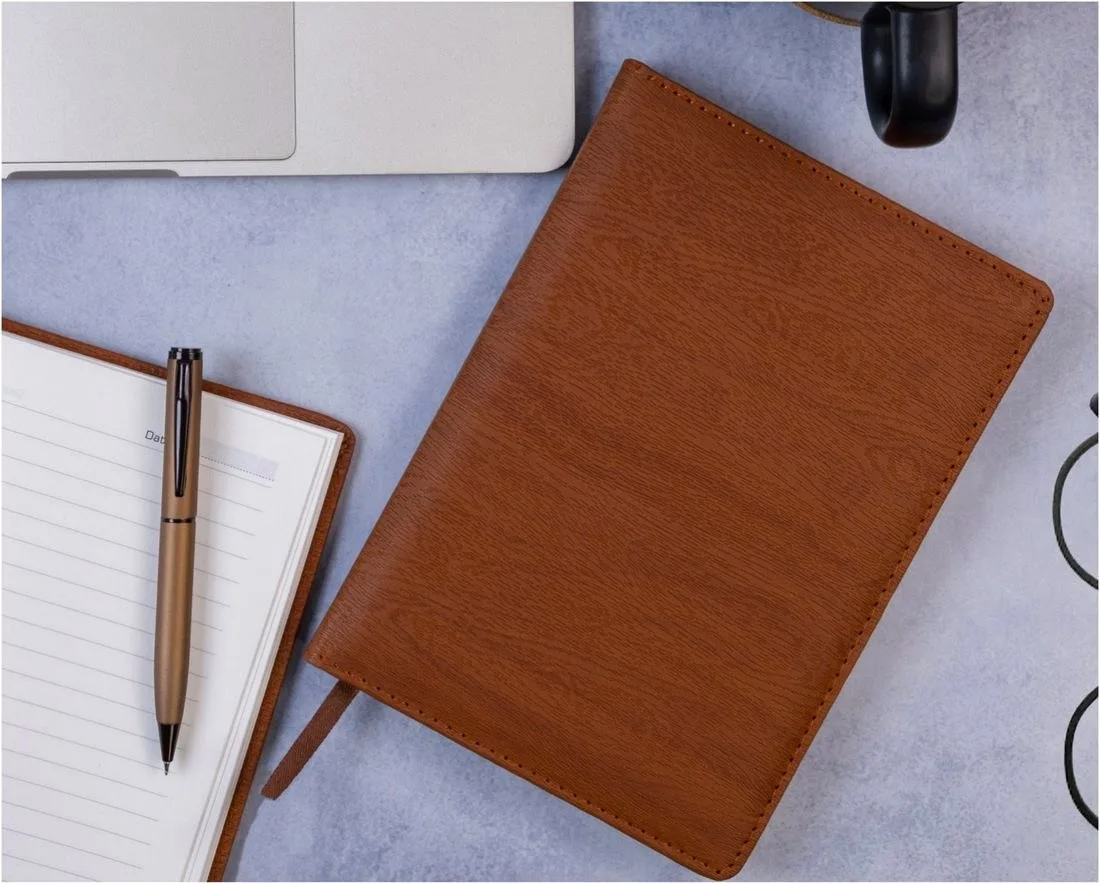 Premium PU leather journals — Pebble Box