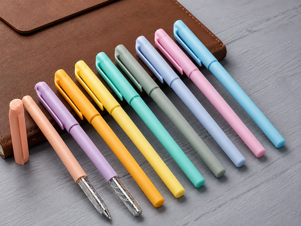 Promotional plastic pens — Pebble Box